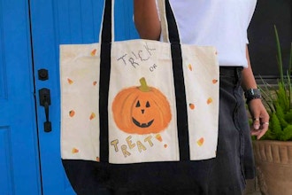 Trick-or-Treat Zippered Canvas Bag